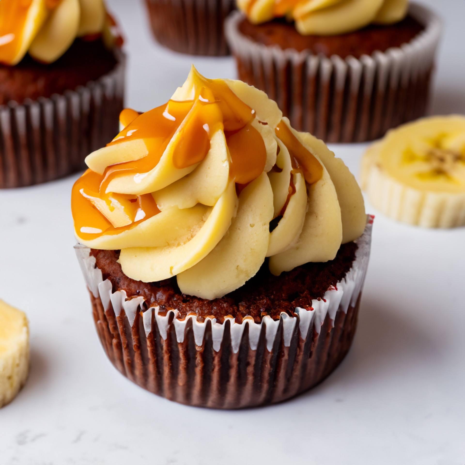 Bananas Foster cupcake