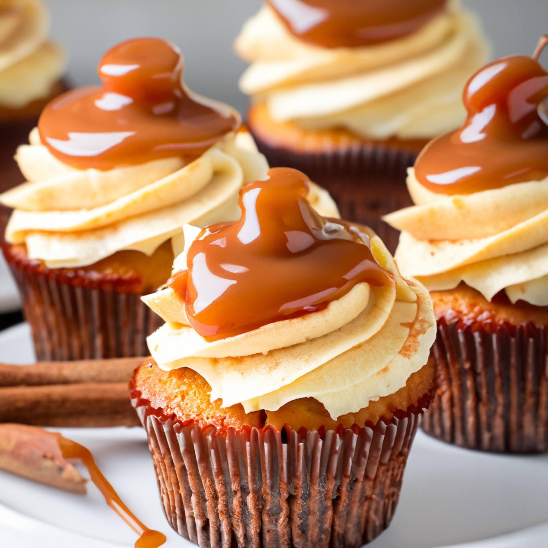 Caramel Apple cupcake
